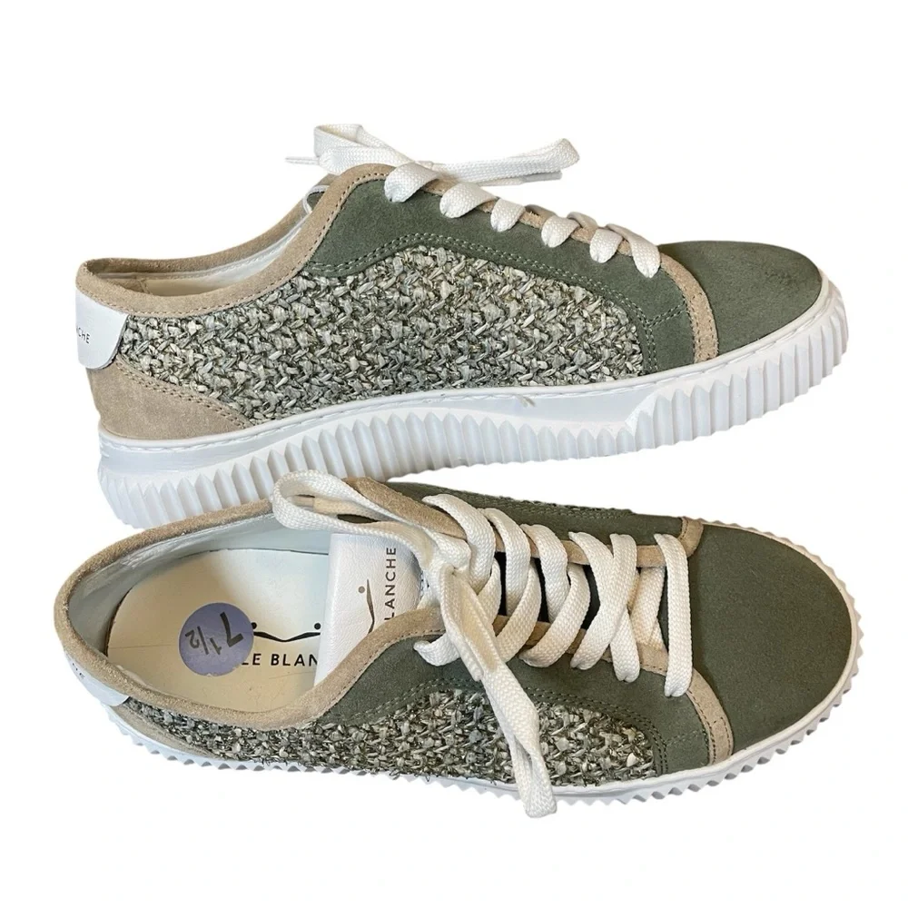 Voile Blanche MAIORCA FLAT SUEDE AND FABRIC SNEAKERS EU38